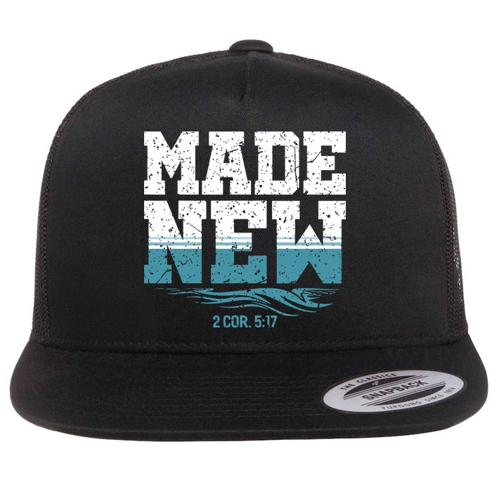 Christian Made New Baptism Flat Bill Trucker Hat