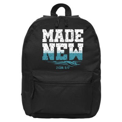 Christian Made New Baptism 16 in Basic Backpack