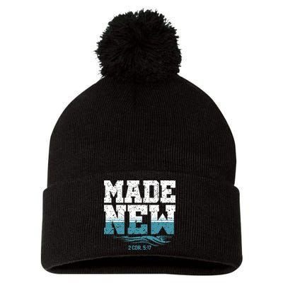 Christian Made New Baptism Pom Pom 12in Knit Beanie