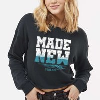 Christian Made New Baptism Cropped Pullover Crew