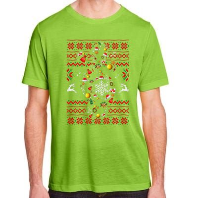 Christmas Musical Note Music Lover Teacher Sing Carols Xmas Adult ChromaSoft Performance T-Shirt