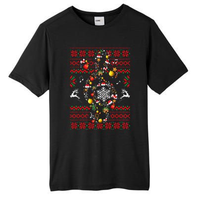 Christmas Musical Note Music Lover Teacher Sing Carols Xmas Tall Fusion ChromaSoft Performance T-Shirt