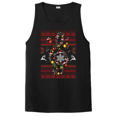 Christmas Musical Note Music Lover Teacher Sing Carols Xmas PosiCharge Competitor Tank