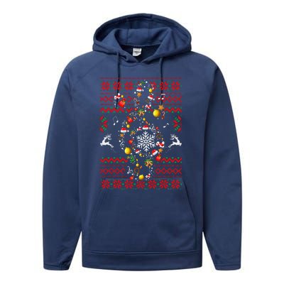 Christmas Musical Note Music Lover Teacher Sing Carols Xmas Performance Fleece Hoodie