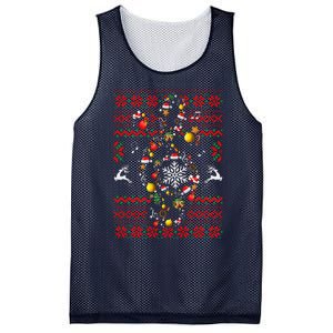 Christmas Musical Note Music Lover Teacher Sing Carols Xmas Mesh Reversible Basketball Jersey Tank