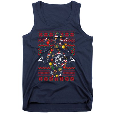 Christmas Musical Note Music Lover Teacher Sing Carols Xmas Tank Top