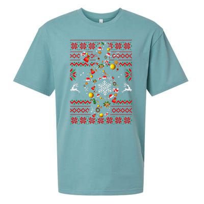 Christmas Musical Note Music Lover Teacher Sing Carols Xmas Sueded Cloud Jersey T-Shirt