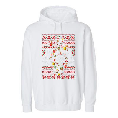 Christmas Musical Note Music Lover Teacher Sing Carols Xmas Garment-Dyed Fleece Hoodie