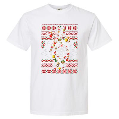 Christmas Musical Note Music Lover Teacher Sing Carols Xmas Garment-Dyed Heavyweight T-Shirt