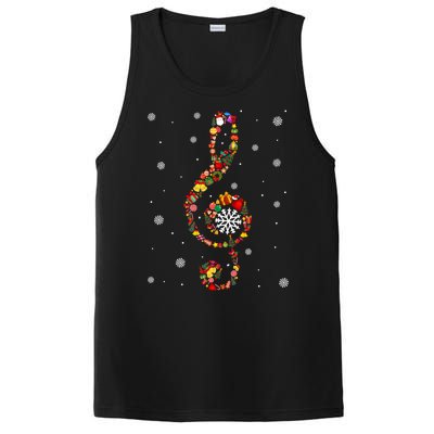 Christmas Music Note Symbol School Music Teacher Lover Xmas PosiCharge Competitor Tank