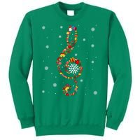 Christmas Music Note Symbol School Music Teacher Lover Xmas Sweatshirt