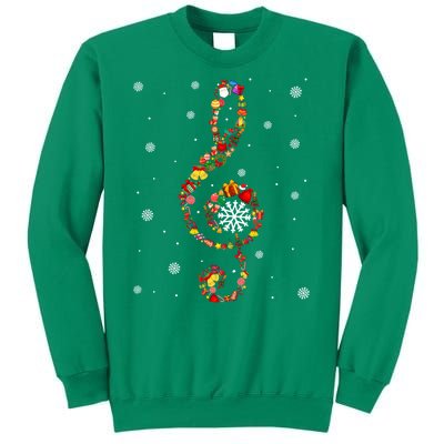 Christmas Music Note Symbol School Music Teacher Lover Xmas Sweatshirt