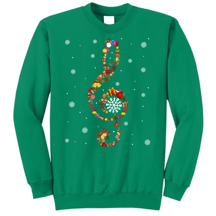 Christmas Music Note Symbol School Music Teacher Lover Xmas Sweatshirt