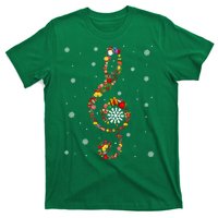 Christmas Music Note Symbol School Music Teacher Lover Xmas T-Shirt