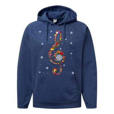 Christmas Music Note Symbol School Music Teacher Lover Xmas Performance Fleece Hoodie