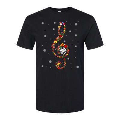 Christmas Music Note Symbol School Music Teacher Lover Xmas Softstyle CVC T-Shirt