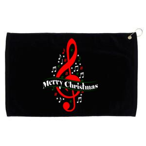 Christmas Musical Note Music Lover Teacher Sing Carols Xmas Gift Grommeted Golf Towel