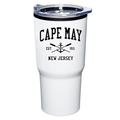 Cape May Nj Vintage Crossed Oars Boat Anchor Sports Tumbler