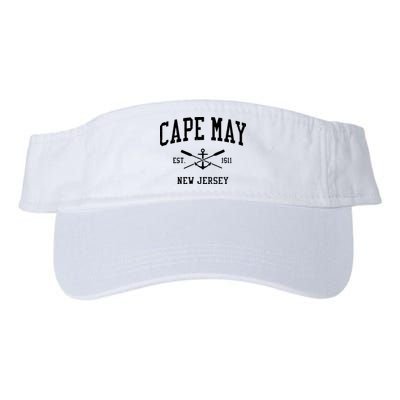 Cape May Nj Vintage Crossed Oars Boat Anchor Sports Visor