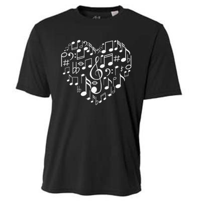 Cool Music Note Art For  Music Musical Note Lover Cooling Performance Crew T-Shirt