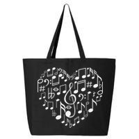 Cool Music Note Art For  Music Musical Note Lover 25L Jumbo Tote