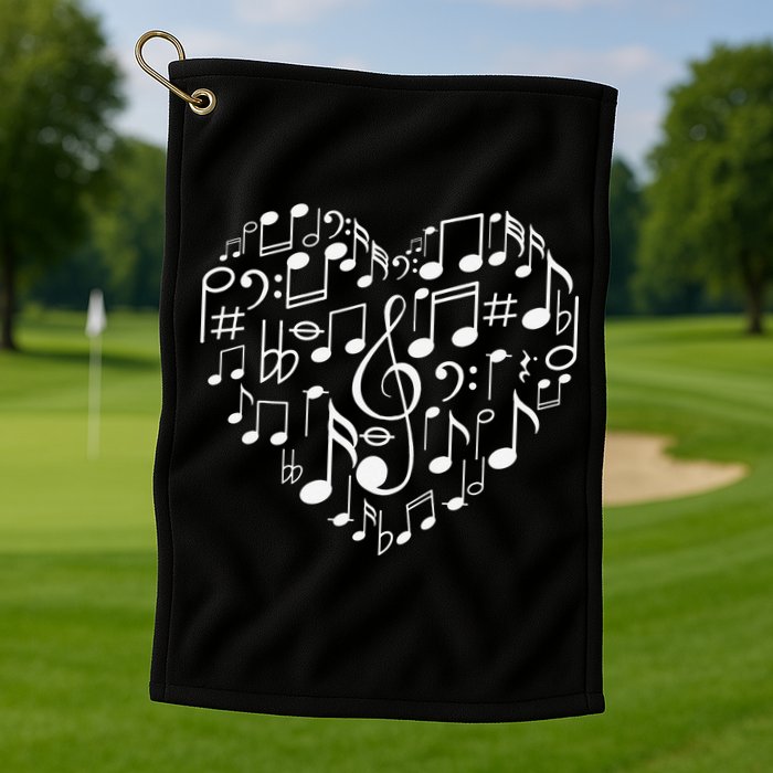 Cool Music Note Art For  Music Musical Note Lover Golf Towel