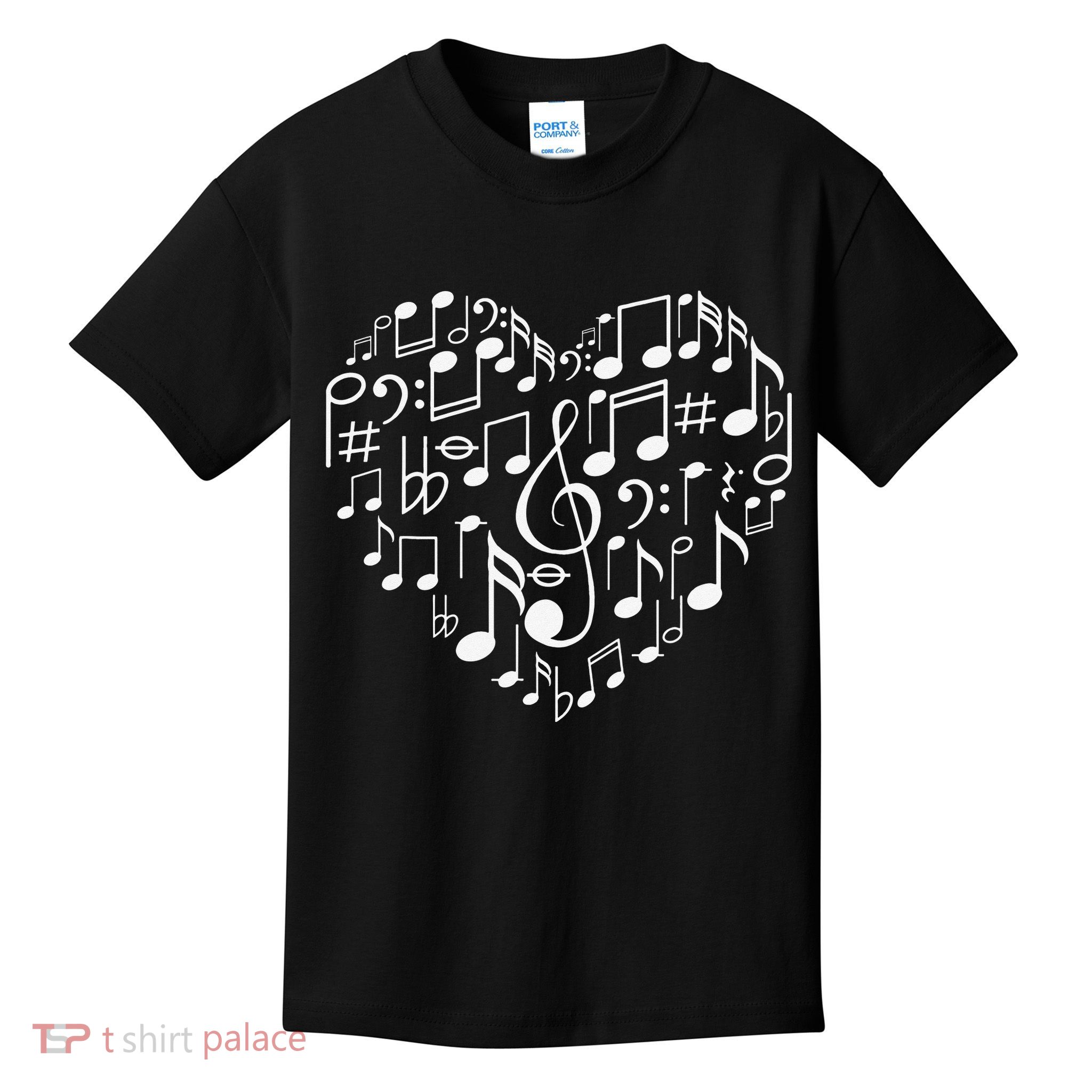 Cool Music Note Art For  Music Musical Note Lover Kids T-Shirt