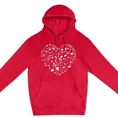 Cool Music Note Art For  Music Musical Note Lover Premium Pullover Hoodie