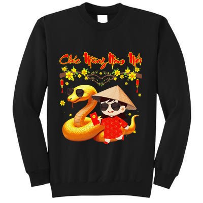 Chuc Mung Nam Moi Xuan At Ty Happy Tet 2025 Vietnamese Sweatshirt