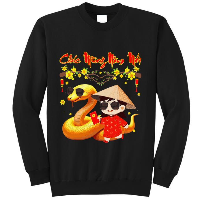 Chuc Mung Nam Moi Xuan At Ty Happy Tet 2025 Vietnamese Sweatshirt