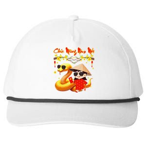 Chuc Mung Nam Moi Xuan At Ty Happy Tet 2025 Vietnamese Snapback Five-Panel Rope Hat