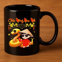 Chuc Mung Nam Moi Xuan At Ty Happy Tet 2025 Vietnamese 11oz C Handle Ceramic Mug