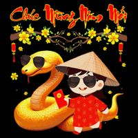 Chuc Mung Nam Moi Xuan At Ty Happy Tet 2025 Vietnamese Drawstring Bag