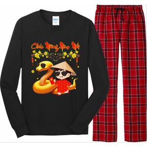 Chuc Mung Nam Moi Xuan At Ty Happy Tet 2025 Vietnamese Long Sleeve Pajama Set