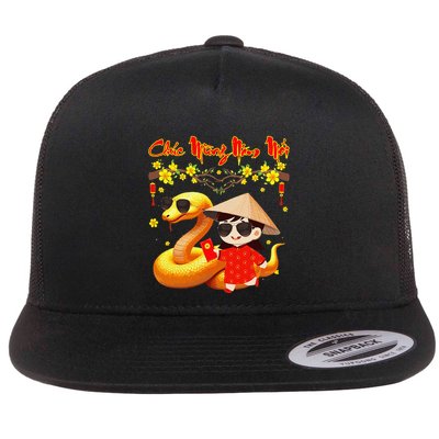Chuc Mung Nam Moi Xuan At Ty Happy Tet 2025 Vietnamese Flatbill Hat