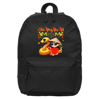 Chuc Mung Nam Moi Xuan At Ty Happy Tet 2025 Vietnamese 16 in Basic Backpack