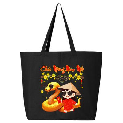 Chuc Mung Nam Moi Xuan At Ty Happy Tet 2025 Vietnamese 25L Jumbo Tote