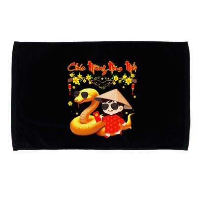 Chuc Mung Nam Moi Xuan At Ty Happy Tet 2025 Vietnamese Microfiber Hand Towel