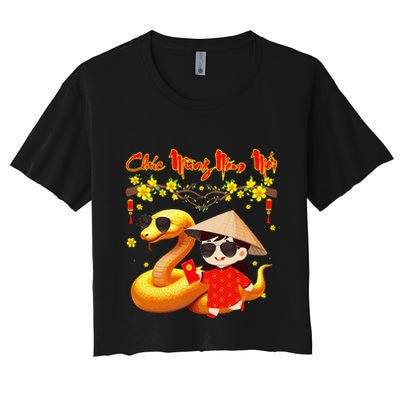 Chuc Mung Nam Moi Xuan At Ty Happy Tet 2025 Vietnamese Crop Top