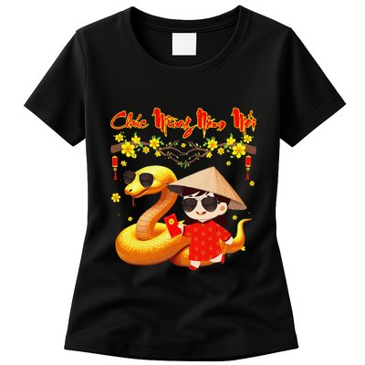 Chuc Mung Nam Moi Xuan At Ty Happy Tet 2025 Vietnamese Womens T-Shirt