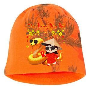 Chuc Mung Nam Moi Xuan At Ty Happy Tet 2025 Vietnamese Kati - Camo Knit Beanie