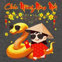 Chuc Mung Nam Moi Xuan At Ty Happy Tet 2025 Vietnamese Vector Backpack