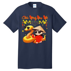 Chuc Mung Nam Moi Xuan At Ty Happy Tet 2025 Vietnamese Tall T-Shirt