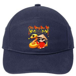 Chuc Mung Nam Moi Xuan At Ty Happy Tet 2025 Vietnamese 7-Panel Snapback Hat