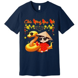 Chuc Mung Nam Moi Xuan At Ty Happy Tet 2025 Vietnamese Premium T-Shirt