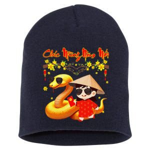 Chuc Mung Nam Moi Xuan At Ty Happy Tet 2025 Vietnamese Short Acrylic Beanie