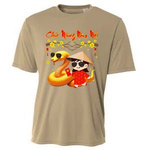 Chuc Mung Nam Moi Xuan At Ty Happy Tet 2025 Vietnamese Cooling Performance Crew T-Shirt