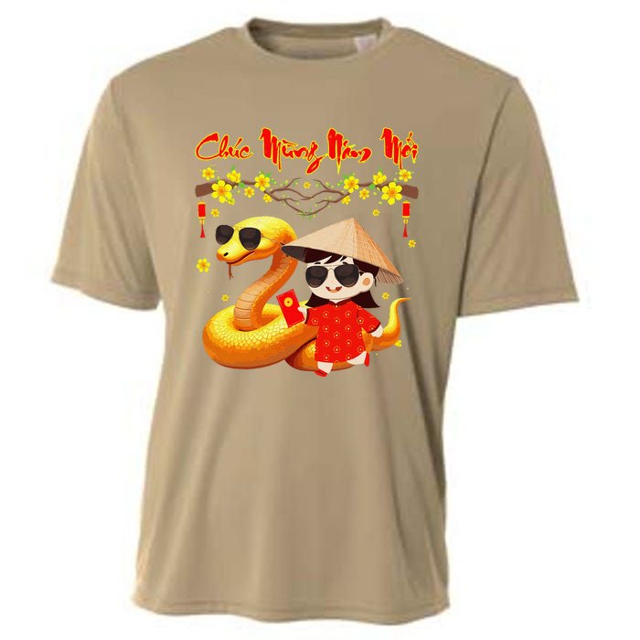 Chuc Mung Nam Moi Xuan At Ty Happy Tet 2025 Vietnamese Cooling Performance Crew T-Shirt