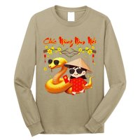 Chuc Mung Nam Moi Xuan At Ty Happy Tet 2025 Vietnamese Long Sleeve Shirt