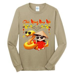 Chuc Mung Nam Moi Xuan At Ty Happy Tet 2025 Vietnamese Tall Long Sleeve T-Shirt